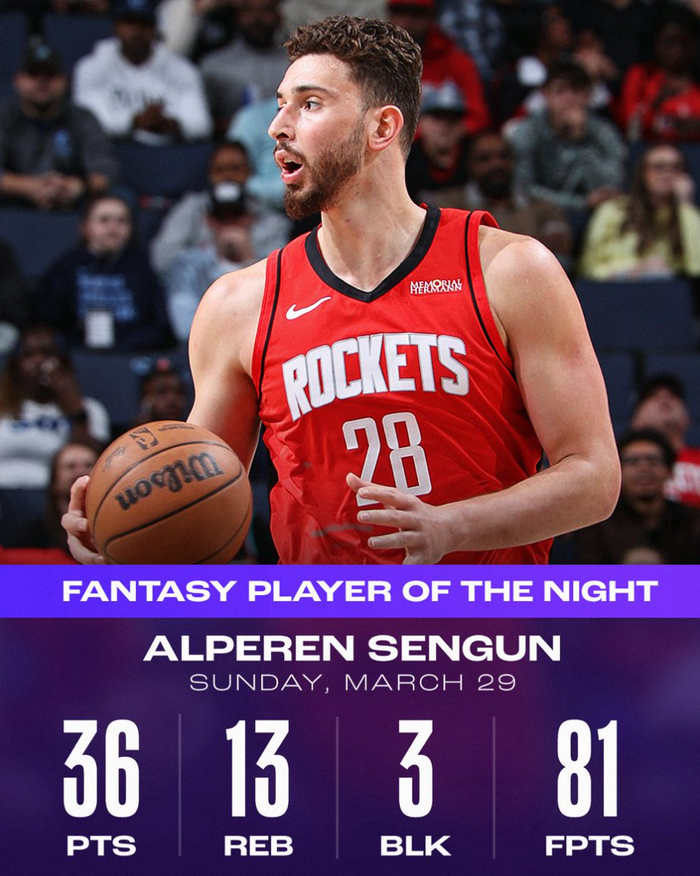 申京单场36+13+7+3断3帽创多项纪录 火箭队追平西